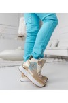 Auksinės Spalvos sneakersy Su brokatem Deleon