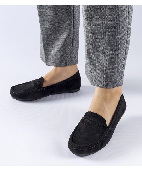 "Cellarengo" juodi eko zomšos mokasinai