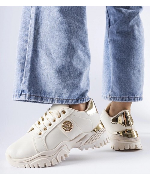 Smėlio Spalvos Sneakers Stiliaus Ant Masyvaus Pado Arpaia Smėlio Spalvos Sneakers Stiliaus Ant Masyvaus Pado Arpaia