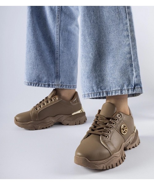 Rudos Spalvos Sneakers Stiliaus Ant Masyvaus Pado Arpaia