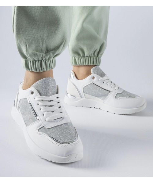 Balti Sneakers Stiliaus Su ozdobną nitką Facondo