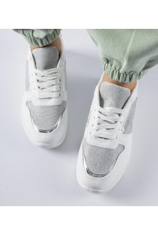 Balti Sneakers Stiliaus Su ozdobną nitką Facondo