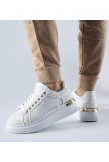 Balti Sneakers Stiliaus Ant Platformos Ossona