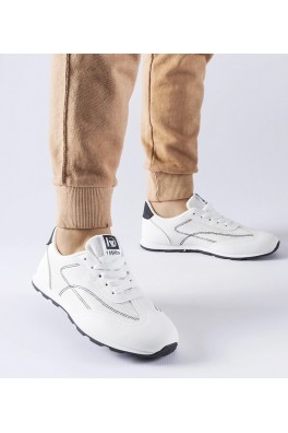 Balti-Juodi Sportinio stiliaus Sneakers Stiliaus Pinarella
