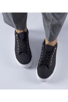 Juodi Sneakers Stiliaus Ant Platformos Scuderlando