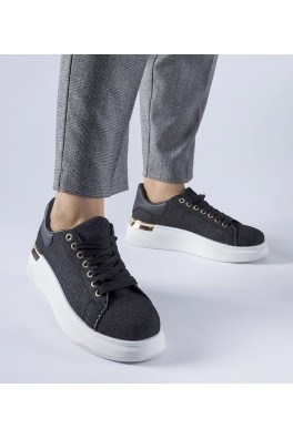 Juodi Sneakers Stiliaus Ant Platformos Scuderlando