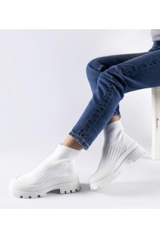 Balti Sneakers Stiliaus Su Elastingu Auliuku Varden