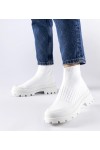 Balti Sneakers Stiliaus Su Elastingu Auliuku Varden