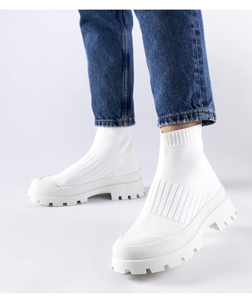 Balti Sneakers Stiliaus Su Elastingu Auliuku Varden