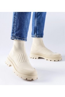 Smėlio Spalvos Sneakers Stiliaus Su Elastingu Auliuku Varden