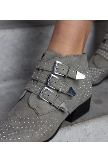 Žali dekoratyviniai žemi smailianosiai batai iš "Forever