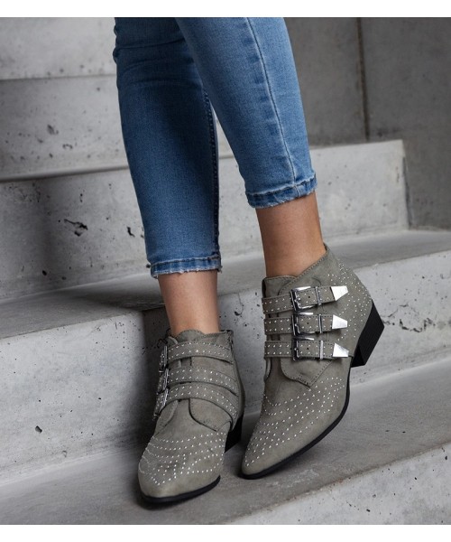 Žali dekoratyviniai žemi smailianosiai batai iš "Forever