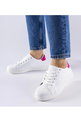 "Bourassa" baltos ir rožinės spalvos sportbačiai