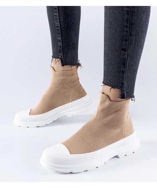 Rudos spalvos sportbačiai su elastingu batviršiu "Gadbois