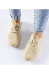 Smėlio Spalvos Medžiaginiai Sneakers Stiliaus Derek Smėlio Spalvos Medžiaginiai Sneakers Stiliaus Derek