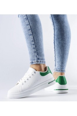 Leland baltos ir žalios spalvos sportbačiai