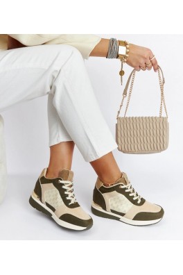 Žalios Spalvos Sneakers Stiliaus Ant Storo Pado Chestnut