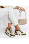 Žalios Spalvos Sneakers Stiliaus Ant Storo Pado Chestnut Žalios Spalvos Sneakers Stiliaus Ant Storo Pado Chestnut