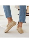 Smėlio Spalvos Medžiaginiai Sneakers Stiliaus Weekley Smėlio Spalvos Medžiaginiai Sneakers Stiliaus Weekley