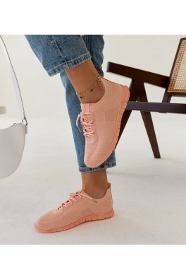 Erminio rožinės spalvos medžiaginiai sportbačiai