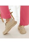 Smėlio Spalvos Medžiaginiai Sneakers Stiliaus Mira Smėlio Spalvos Medžiaginiai Sneakers Stiliaus Mira
