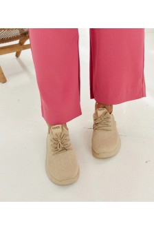 Smėlio Spalvos Medžiaginiai Sneakers Stiliaus Mira