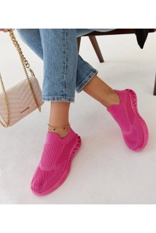Ciemnoróżowe Sneakers Stiliaus Sportinio stiliaus Neda