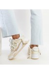 Smėlio Spalvos Sneakers Stiliaus Su materiałowymi Intarpais Melilot