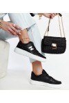 Juodi Sneakers Stiliaus Ant Balto Platformos Mentha