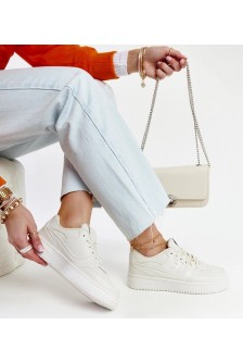 Smėlio Spalvos Sneakers Stiliaus Ant Platformos Mentha