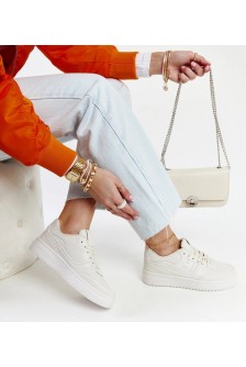 Smėlio Spalvos Sneakers Stiliaus Ant Platformos Mentha
