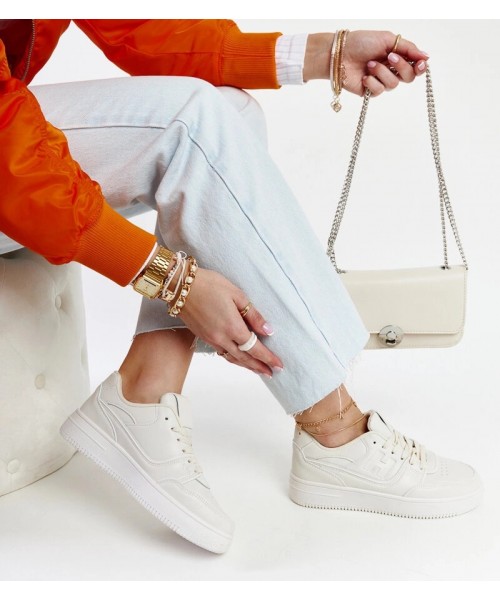Smėlio Spalvos Sneakers Stiliaus Ant Platformos Mentha Smėlio Spalvos Sneakers Stiliaus Ant Platformos Mentha