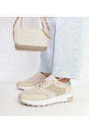 Smėlio Spalvos Sneakers Stiliaus Ant Platformos Lubna Smėlio Spalvos Sneakers Stiliaus Ant Platformos Lubna