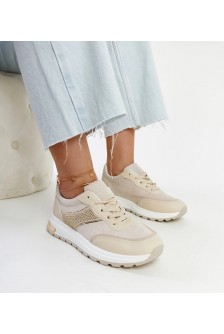 Smėlio Spalvos Sneakers Stiliaus Ant Platformos Lubna