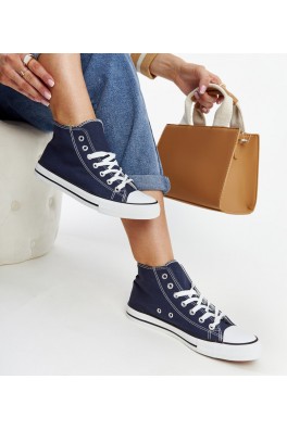 Jūrinės mėlynos spalvos "Eliska" aukštakulniai