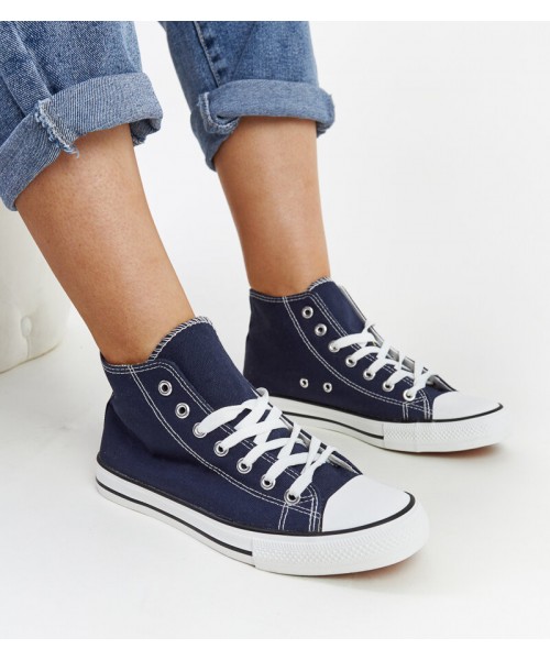 Jūrinės mėlynos spalvos "Eliska" aukštakulniai