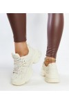 Šviesiai smėlio spalvos Sportinio stiliaus Sneakers Stiliaus Feaven Šviesiai smėlio spalvos Sportinio stiliaus Sneakers Stiliaus Feaven