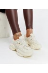 Šviesiai smėlio spalvos Sportinio stiliaus Sneakers Stiliaus Feaven Šviesiai smėlio spalvos Sportinio stiliaus Sneakers Stiliaus Feaven