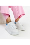 Balti Sneakers Stiliaus eko-Odiniai Fatimah Balti Sneakers Stiliaus eko-Odiniai Fatimah