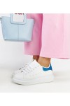Balti Sneakers Stiliaus eko-Odiniai Fatimah Balti Sneakers Stiliaus eko-Odiniai Fatimah