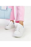 Balti Sneakers Stiliaus eko-Odiniai Fatimah Balti Sneakers Stiliaus eko-Odiniai Fatimah