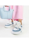 Balti-Mėlyni Sneakers Stiliaus Ant Platformos Szekeres Balti-Mėlyni Sneakers Stiliaus Ant Platformos Szekeres