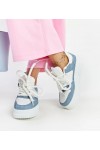 Balti-Mėlyni Sneakers Stiliaus Ant Platformos Szekeres Balti-Mėlyni Sneakers Stiliaus Ant Platformos Szekeres