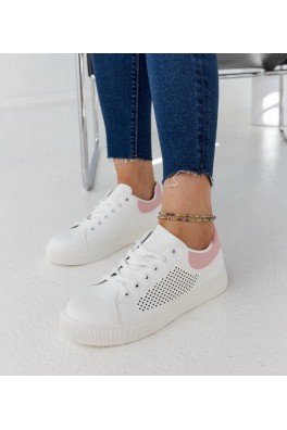 Balti Sportinio stiliaus Moteriški Ažūriniai Sneakers Stiliaus Semhar