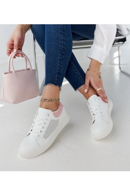 Balti Sportinio stiliaus Moteriški Ažūriniai Sneakers Stiliaus Semhar
