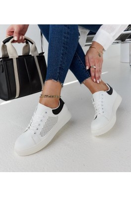 Balti Sportinio stiliaus Moteriški Ažūriniai Sneakers Stiliaus Semhar