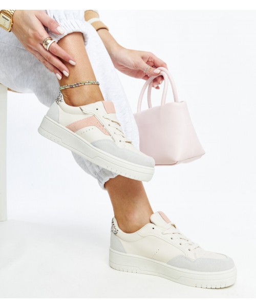 Balti "Walda" platforminiai sportbačiai