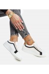 Balti-Juodi Sneakers Stiliaus Ant Platformos Amala Balti-Juodi Sneakers Stiliaus Ant Platformos Amala