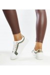 Balti-Žali Sneakers Stiliaus Ant Platformos Amala Balti-Žali Sneakers Stiliaus Ant Platformos Amala