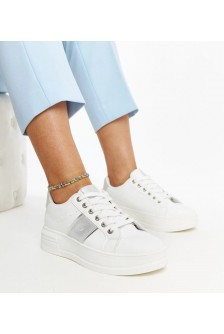 Balti-Sidabro spalvos Sneakers Stiliaus Ant Storesnio Pado Finestra